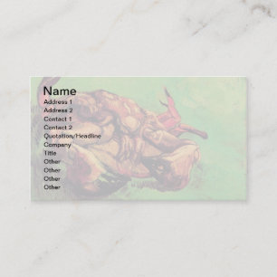 Tarjeta De Visita Vincent Van Gogh - Cangrejo Boca Arriba Arte Fino