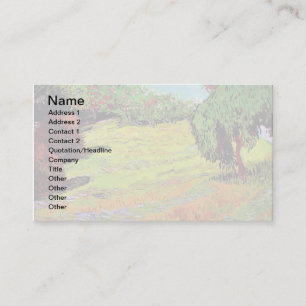 Tarjeta De Visita Vincent Van Gogh - Césped soleado en un parque púb