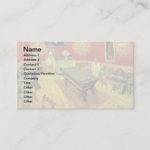 Tarjeta De Visita Vincent Van Gogh - El Café de Noche Arte Fino
