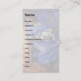 Tarjeta De Visita Vincent Van Gogh - El hombre está en el mar Arte f