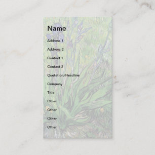 Tarjeta De Visita Vincent Van Gogh - El Iris Amante de la Naturaleza