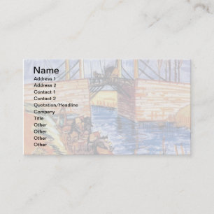 Tarjeta De Visita Vincent Van Gogh - El Puente Langlois En Arles