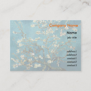 Tarjeta De Visita Vincent van Gogh, floreciente árbol de almendros
