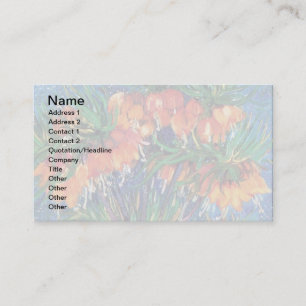 Tarjeta De Visita Vincent Van Gogh - Fritillarias en un jarrón de co