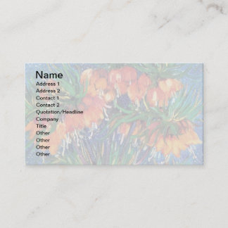 Tarjeta De Visita Vincent Van Gogh - Fritillarias en un jarrón de co