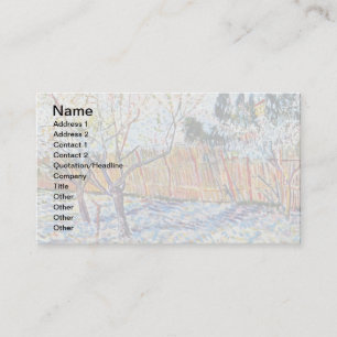 Tarjeta De Visita Vincent Van Gogh - Huerto con melocotoneros