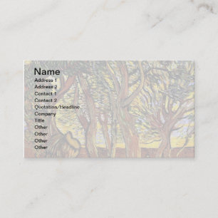 Tarjeta De Visita Vincent Van Gogh - Jardín del Hospital de Saint Pa
