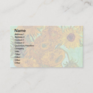 Tarjeta De Visita Vincent Van Gogh - Jarrón con doce girasoles
