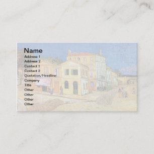 Tarjeta De Visita Vincent Van Gogh - La Casa Amarilla - Arte Fino