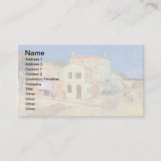 Tarjeta De Visita Vincent Van Gogh - La Casa Amarilla - Arte Fino
