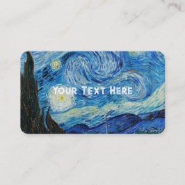 Tarjeta De Visita Vincent Van Gogh La noche estrellada