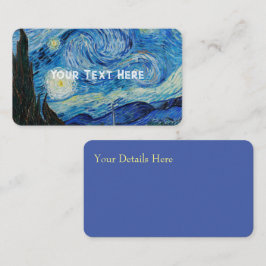 Tarjeta De Visita Vincent Van Gogh La noche estrellada