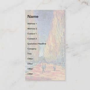 Tarjeta De Visita Vincent Van Gogh - Les Alyscamps