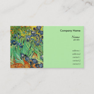 Tarjeta De Visita Vincent van Gogh, Lirios