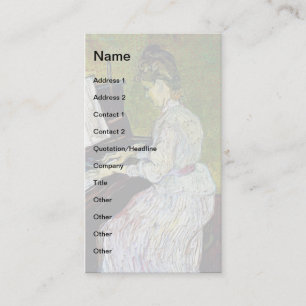 Tarjeta De Visita Vincent Van Gogh - Marguerite Gachet al piano