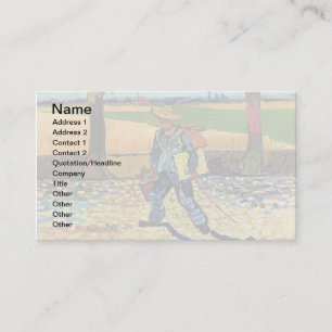 Tarjeta De Visita Vincent Van Gogh - Pintor camino al trabajo