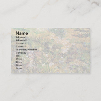 Tarjeta De Visita Vincent Van Gogh - Prado En El Jardín Arte Fino