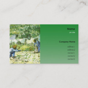 Tarjeta De Visita Vincent van Gogh, primeros pasos