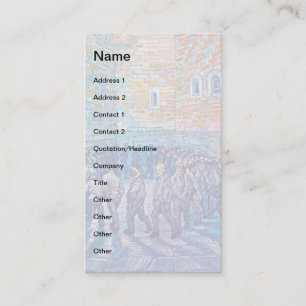 Tarjeta De Visita Vincent Van Gogh - Prisioneros dando la vuelta
