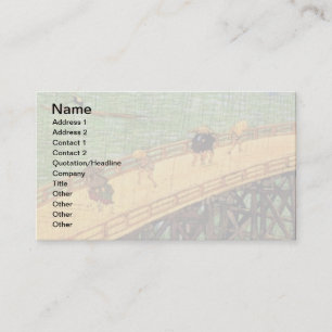 Tarjeta De Visita Vincent Van Gogh - Puente bajo la lluvia Arte Japo