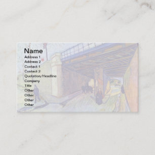 Tarjeta De Visita Vincent Van Gogh - Puente del ferrocarril sobre Mo
