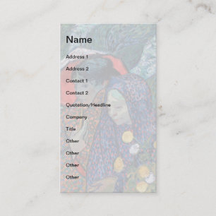 Tarjeta De Visita Vincent Van Gogh - Recuerdo del Jardín en Etten