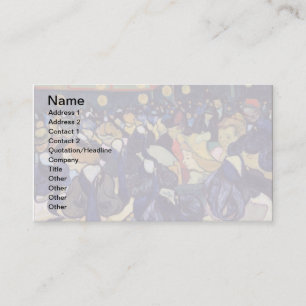 Tarjeta De Visita Vincent Van Gogh - Sala de baile en Arlés