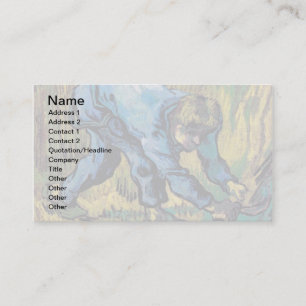 Tarjeta De Visita Vincent Van Gogh - Segador con hoz - Arte fino
