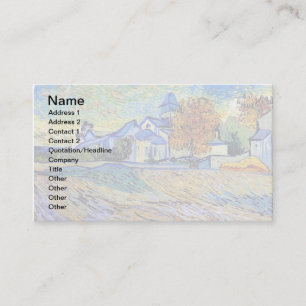 Tarjeta De Visita Vincent Van Gogh - Vista del asilo y capilla