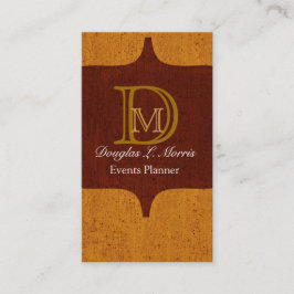 Tarjeta De Visita Viñeta texturada monogramada