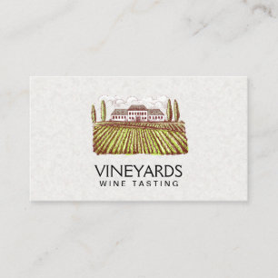 Tarjeta De Visita Viñetería   Esbozo de bodega