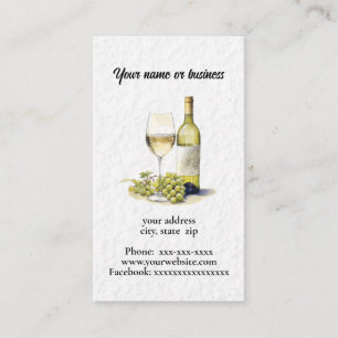 Tarjeta De Visita Vino