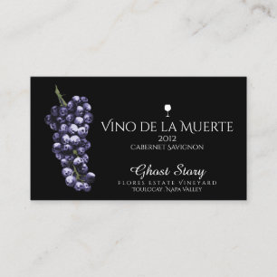 Tarjeta De Visita vino de la muerte