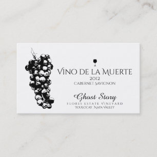 Tarjeta De Visita vino de la muerte