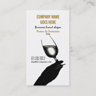 Tarjeta De Visita Vino del sommelier del winemaker del perfil del