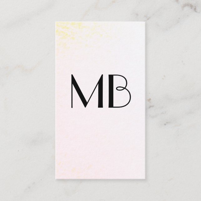 Tarjeta De Visita Vino monogramo (Anverso)