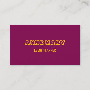 Tarjeta De Visita Vino Rosa Rojo Naranja Retro Moderno Chic Femenino