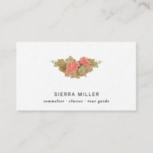 Tarjeta De Visita Vino sommelier