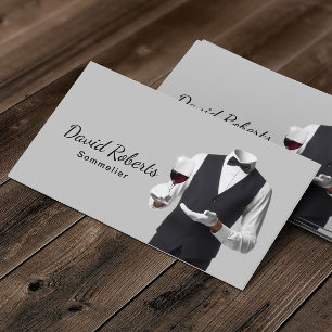 Tarjeta De Visita Vino sumiller profesional