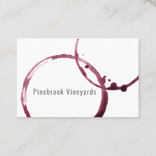 Tarjeta De Visita Vino Vineyard Winery Stain Stain