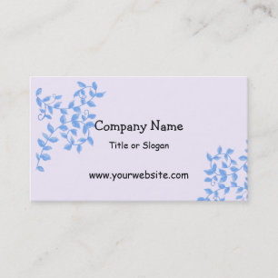 Tarjeta De Visita Vinos azules elegantes