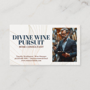 Tarjeta De Visita Vinos de degustación de sumiller