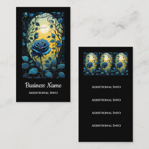 Tarjeta De Visita Vinos Rosa azul 2