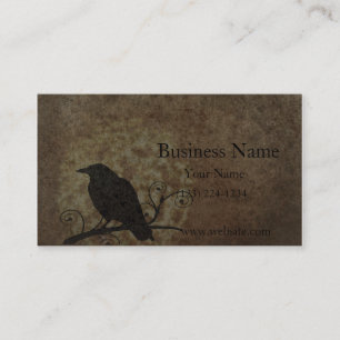 Tarjeta De Visita Vintage Believe Crow