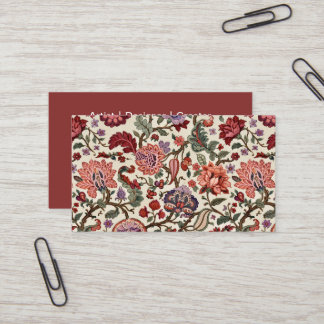 Tarjeta De Visita Vintage Botanical Paisley Floral Pattern – Ornate 