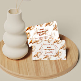 Tarjeta De Visita Vintage Buttercream Bakery Branding