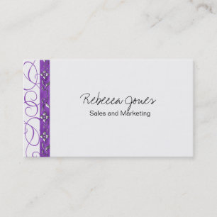 Tarjeta De Visita Vintage de Swirly