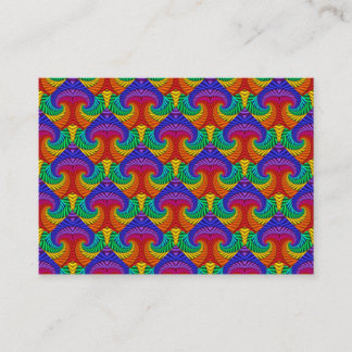 Tarjeta De Visita Vintage del arcoiris Kaleidoscopio psicodélico