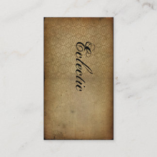 Tarjeta De Visita Vintage ecléctico
