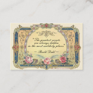 Tarjeta De Visita Vintage Elegant French Country